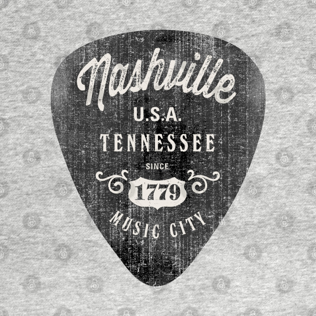 Nashville Music City USA Vintage - Nashville - T-Shirt | TeePublic